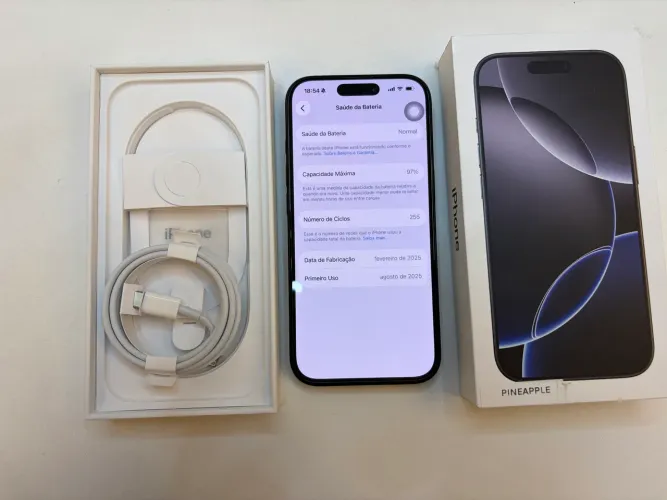 iPhone 16 Pro - (Bateria 97%) - PERFEITO ESTADO