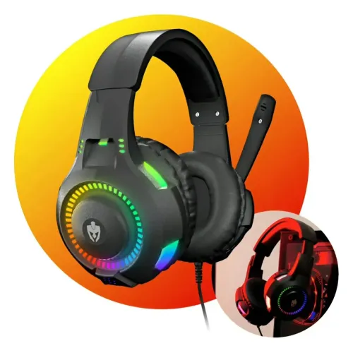 Headset Gamer RGB LED | PC, PS4, Xbox | Som de Alta Qualidade  