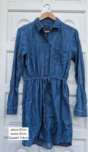 Vestido chemise Aberctombie & Fitch viscose jeans