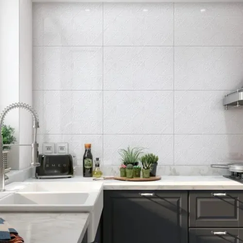 Revestimento de Parede Interno 3D Brilhante 36x58 Borda Reta