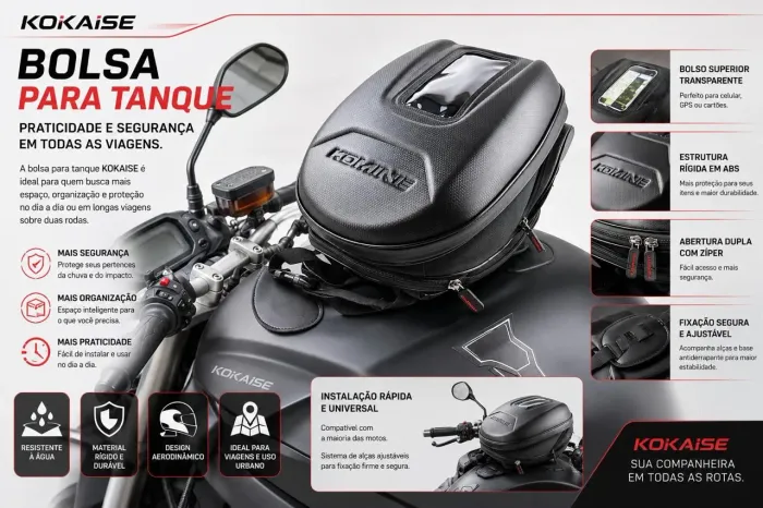 Bolsa para tanque de moto