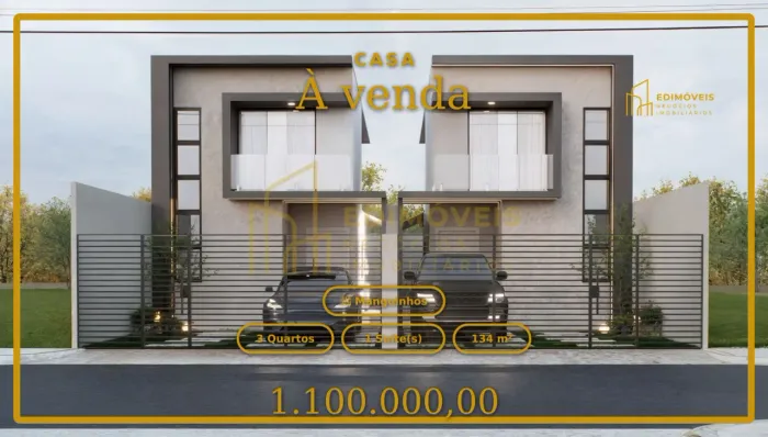 Casa Moderna em Manguinhos: Acabamento Premium e Energia Solar