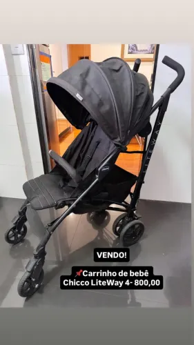 Carrinho de bebê Chicco LiteWay 4- 800,00