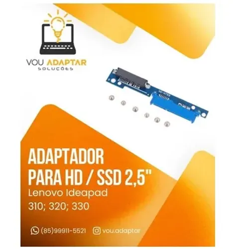 Adaptador Lenovo Mini Caddy para notebook Lenovo Ideapad 310, 320, 330