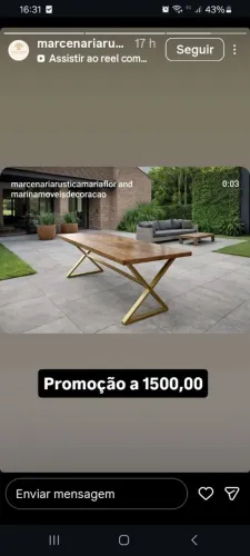 Mesa estilo industrial