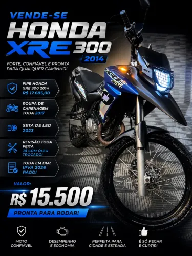 Honda XRE 300 2014 Roupa 2017