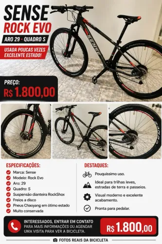 Bicicleta Sense Rock Evo