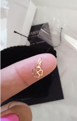 Pingente em ouro 18 k com certificado pingente pequeno