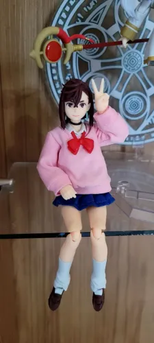 Momo sh figuarts shf bandai com roupa de tecido