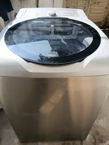 Máquina de lavar Brastemp painel touch inox linda