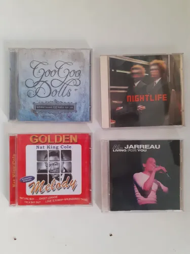 CDs combo Goo Goo Dolls, Pet Shop Boys, Al Jarreau e Nat King Cole