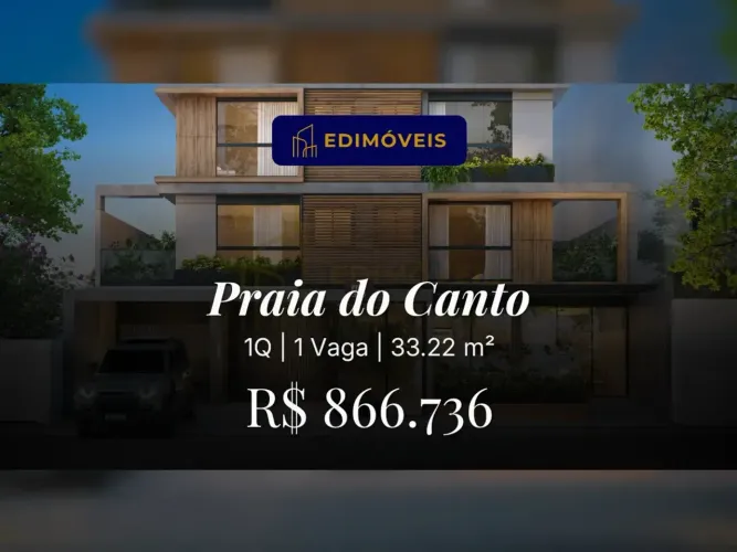 Praia do Canto| Apartamento 1 quarto com lazer completo e funcional