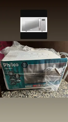 Micro-ondas Philco 20L Espelhado Limpa Fácil PMO23E