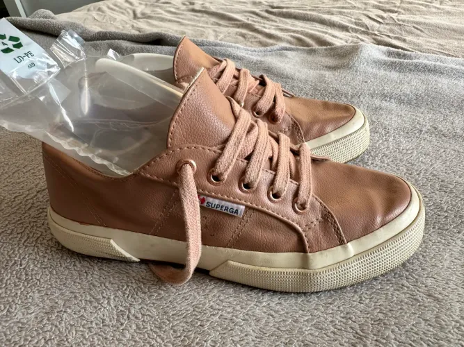 Tênis Superga original nude / blush 35