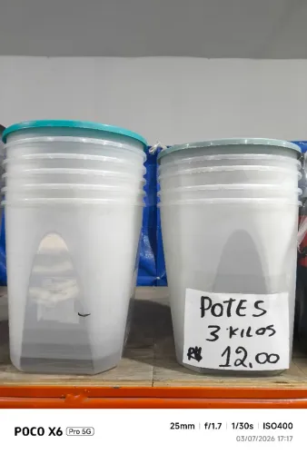 Pote plástico 3,5 kg
