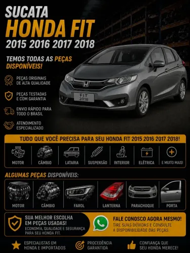 Sucata Honda Fit 2015 2016 2017 2018
