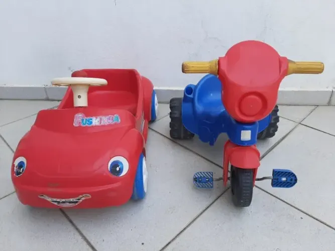 Carrinho Infantil de Pedalar + Motoca Triciclo - Zona Oeste SP
