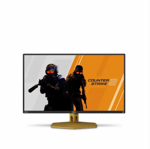 Monitor Gamer 24,5" LED AOC AGON Counter Strike 2 CS25G/78 Full HD 310Hz Preto e Dourado