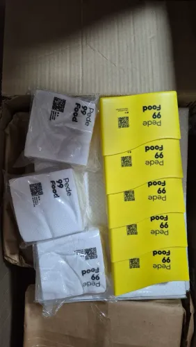 PAPEL ACOPLADO TÉRMICO PARA HAMBÚRGUER + KIT EMBALAGENS (SACO ENTREGA)99FOOD