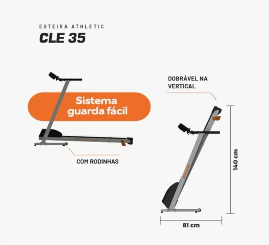 Esteira Athletic Bivolt Impecável