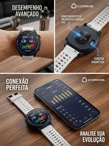 Smartwatch Coros Pace 2 - GPS Integrado, Bateria de 15 dias (Ótimo Estado)