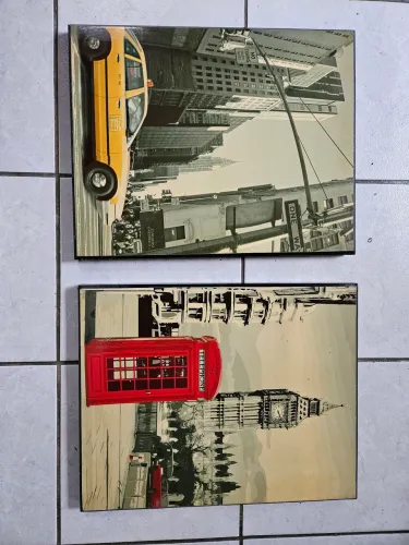 2 quadros para decoração
