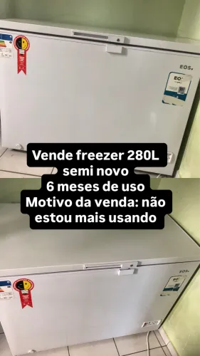 Vende se freezer 280L semi novo