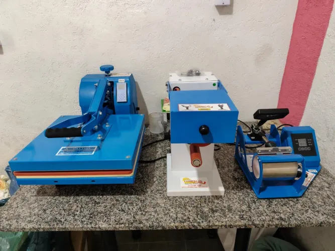 Combo 3 Máquinas de Sublimação Compacta Print