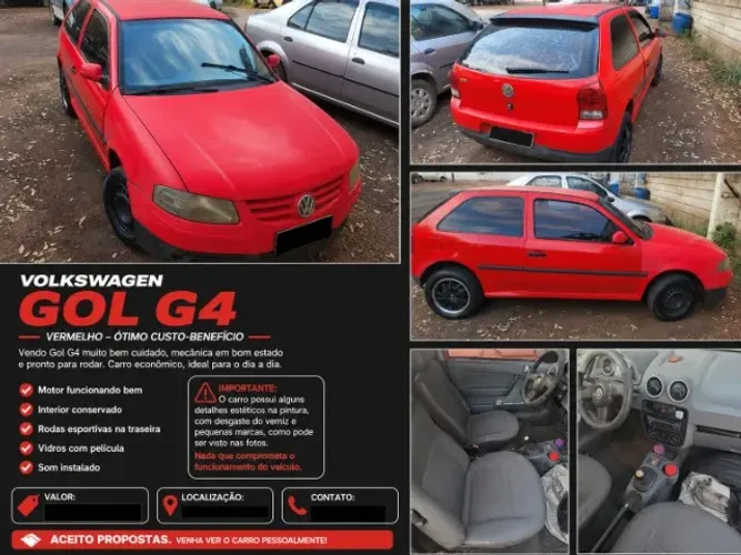 Volkswagen Gol Geração IV Trend 1.0 8V MI Total Flex Mec. 2P 2008