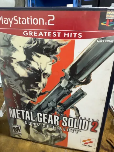 Metal gear solid 2 sons of liberty ps2 original manual colecionador