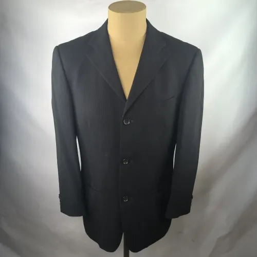 Blazer masculino grife Ermenegildo Zegna preto tamanho G