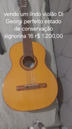 Vendo violão Di Giorgi signorino 16  por r$ 1.200,00