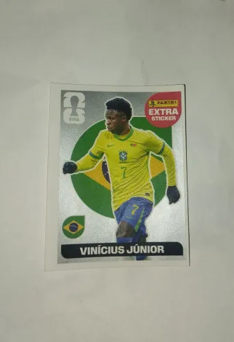 Cartão da copa rara do Vinícius Jr
