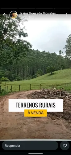 Terrenos para chácara rural a venda