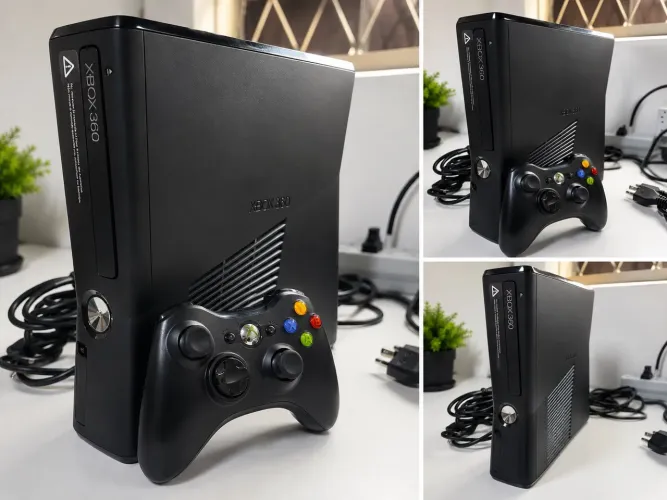 XBOX 360 NOVO! COM CONTROLE E CABOS