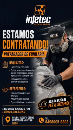 Vaga para preparador automotivo profissional