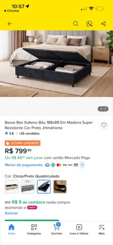Box baú solteiro