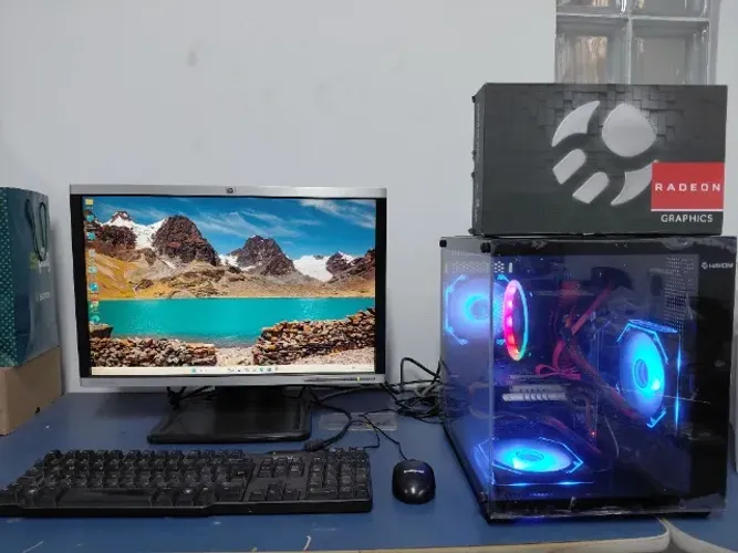 Computador Completo Gamer i5 Placa Asus Gamer SSd 240 + Hd 1Tb Ram 16GB Rx 580 Monitor 22