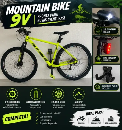MOUNTAIN BIKE 9V ARO 29 - À VENDA