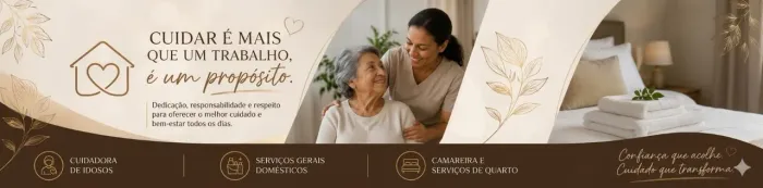 CUIDADORA DE IDOSOS | BABÁ | SERVIÇOS GERAIS