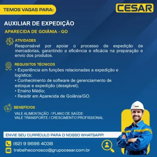 AUXILIAR DE EXPEDIÇÃO