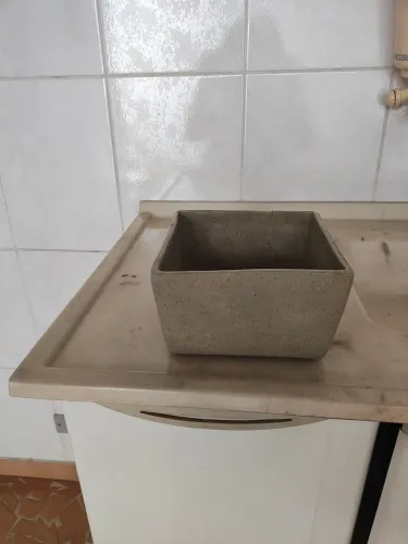 Vaso cerâmica esmaltado 