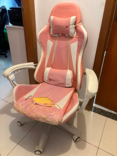 Cadeira gamer rosa