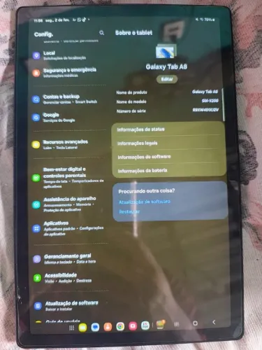 samsung tablet A8 64 gb (wifi)