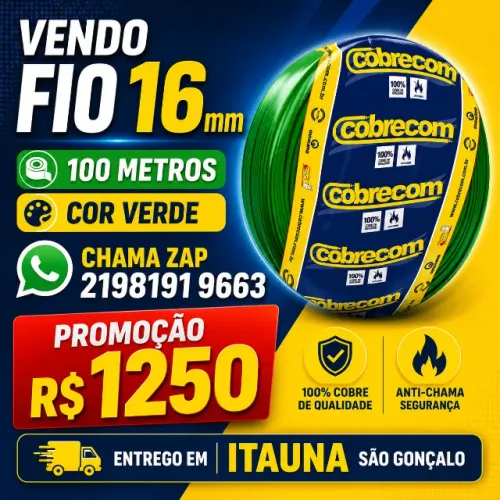 Fio 16 mm R$1250