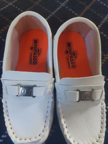 Mocassim Branco nr 27 - Sapato de Príncipe