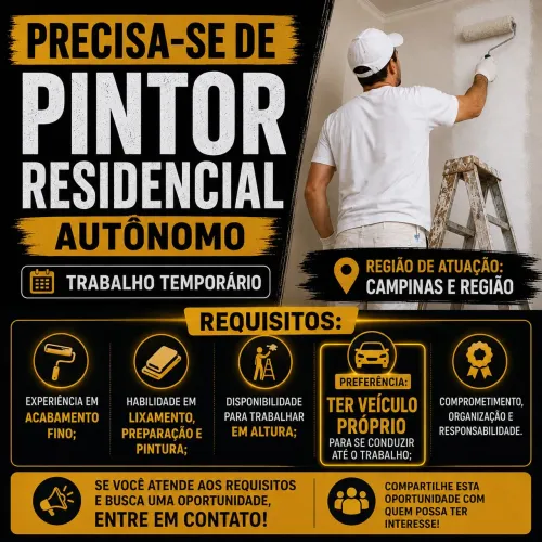 Precisa-se de Pintor
