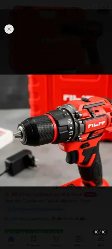 Parafusadeira/furadeira De Impacto 3/8 10mm A Bateria 20v Rilit