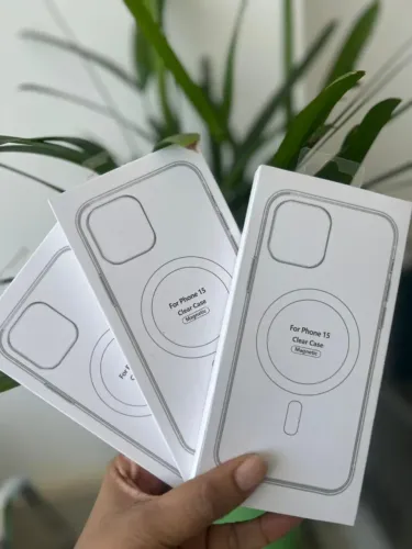 CAPA TRANSPARENTE PARA IPHONE 15 COM MAGSAFE FAZEMOS ENTREGAS