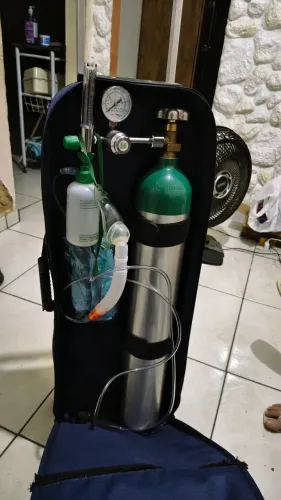 Bolsa Ox 5l Com Carrinho Com Cilindro (cheio)